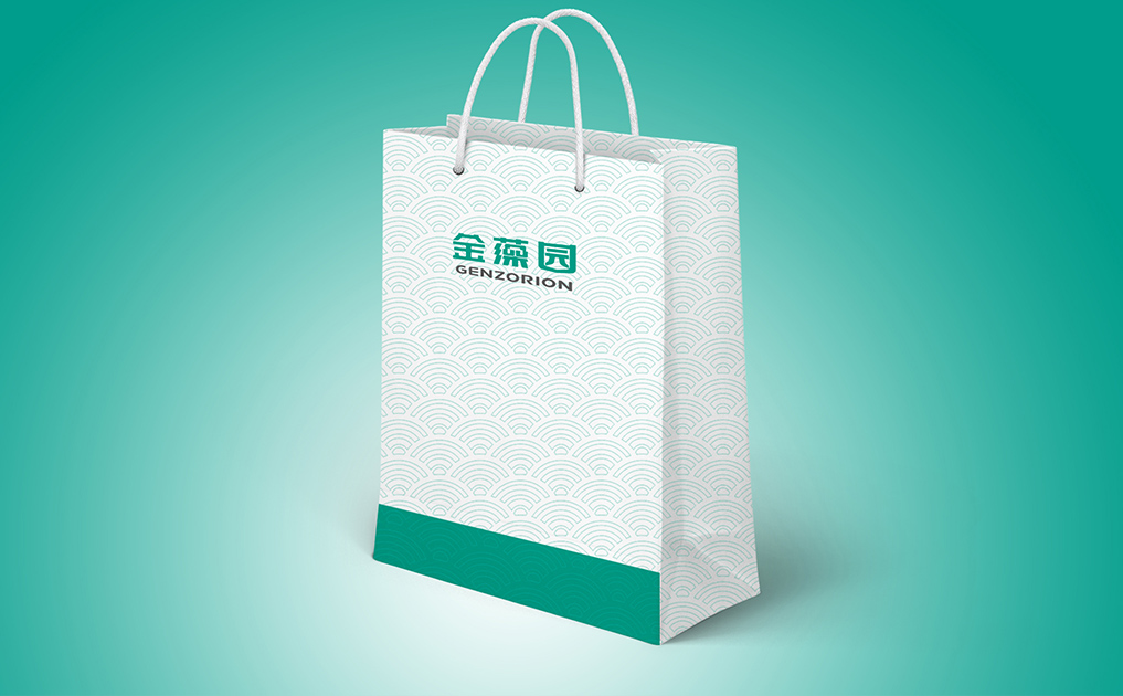 金藻园标志设计-锦上设计案例