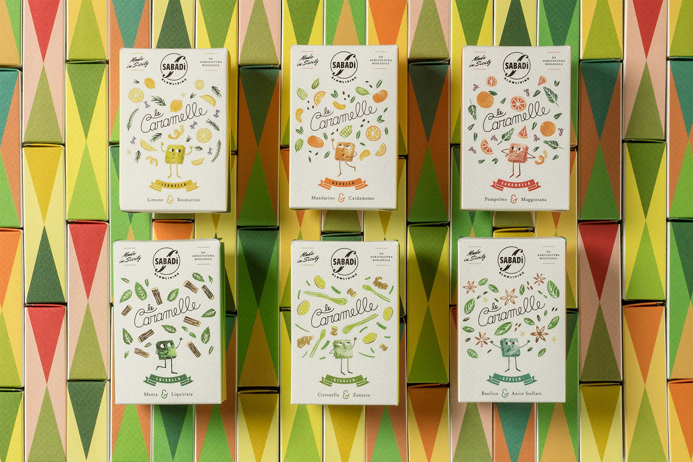 插画风格糖果包装设计-锦上设计分享