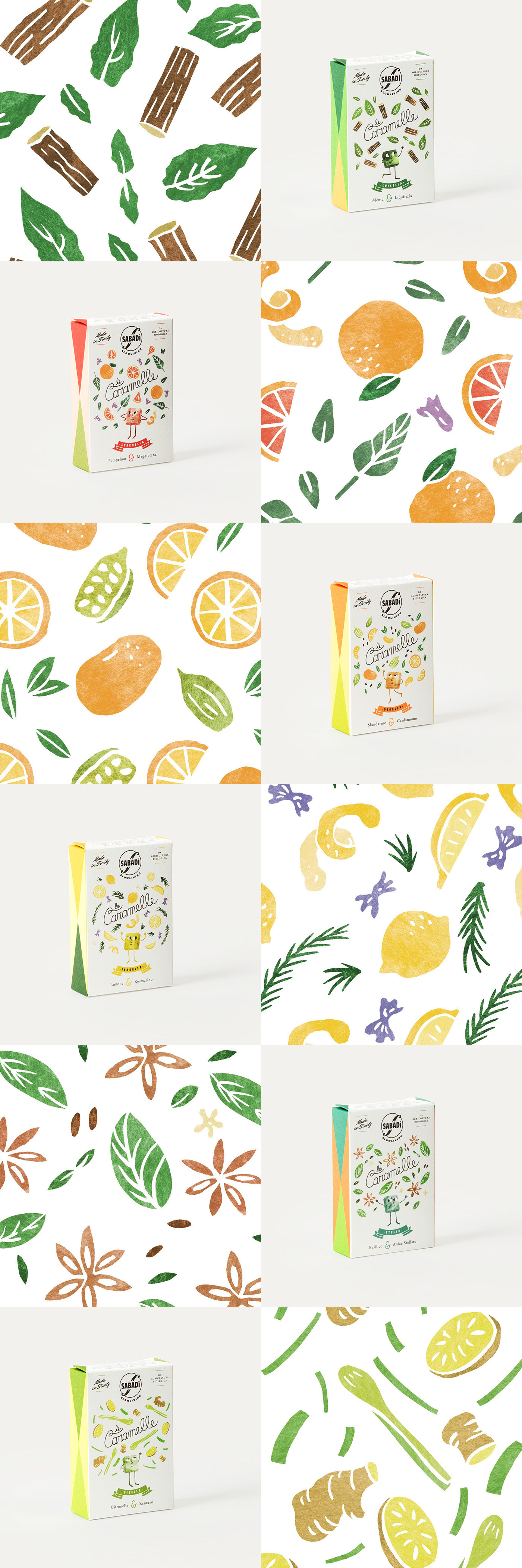 插画风格糖果包装设计-锦上设计分享