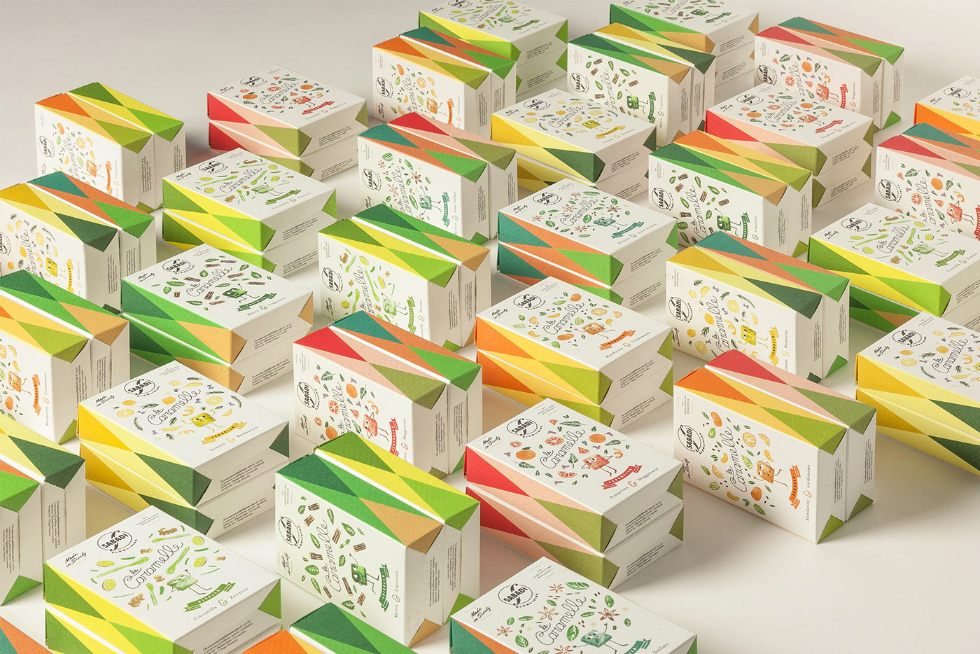 插画风格糖果包装设计-锦上设计分享