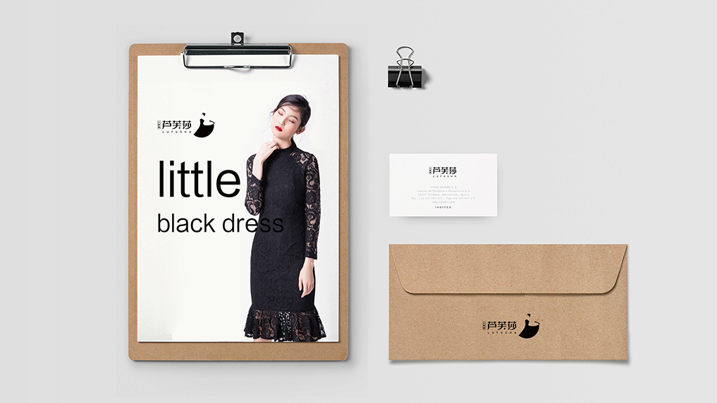 芦芙莎小黑裙标志设计